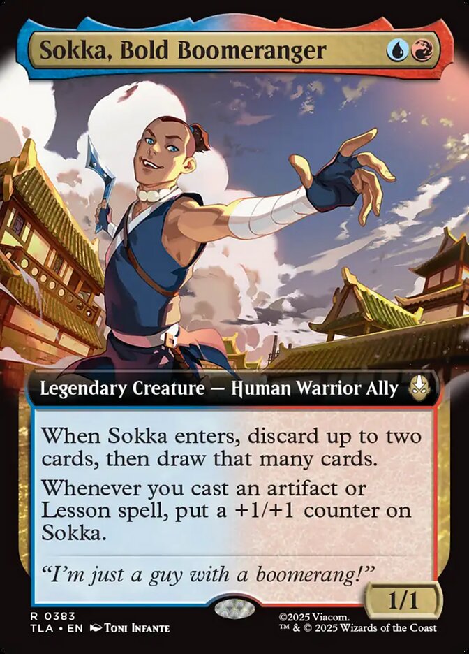 Sokka, Bold Boomeranger card front