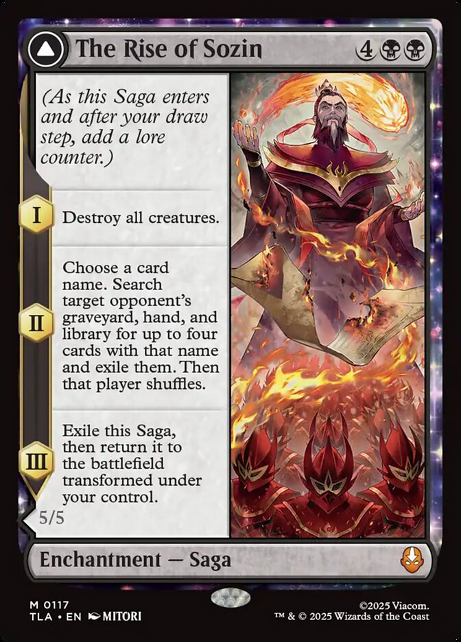 The Rise of Sozin card front
