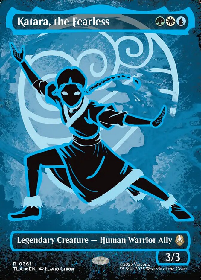 Katara, the Fearless card front