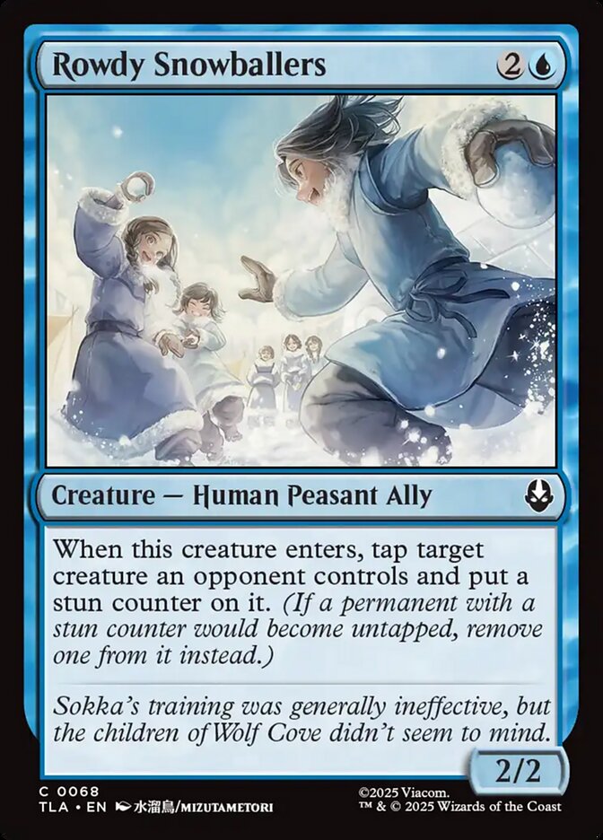 Rowdy Snowballers card front