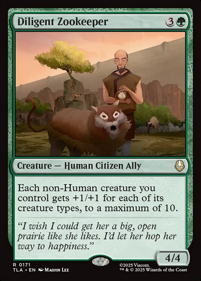 Diligent Zookeeper card front