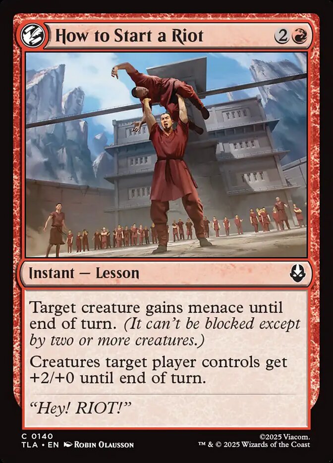 How to Start a Riot card front
