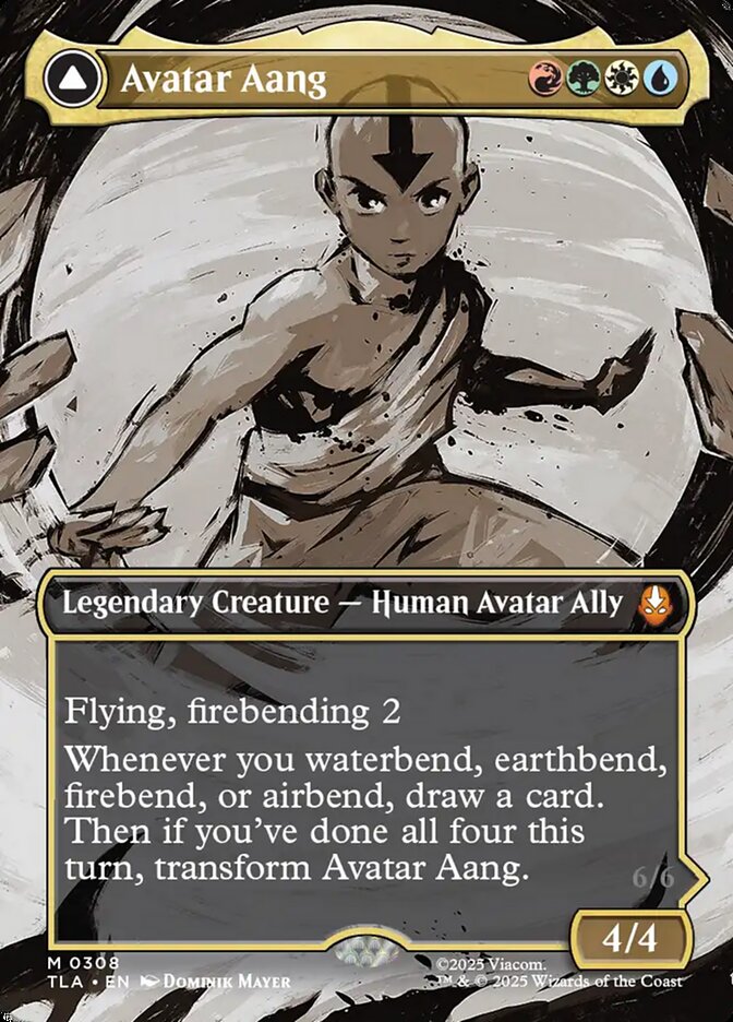 Avatar Aang card front