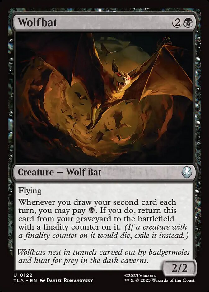 Wolfbat card front