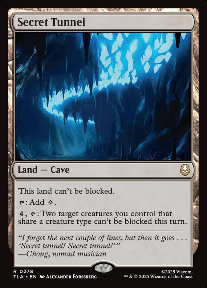 Secret Tunnel card front