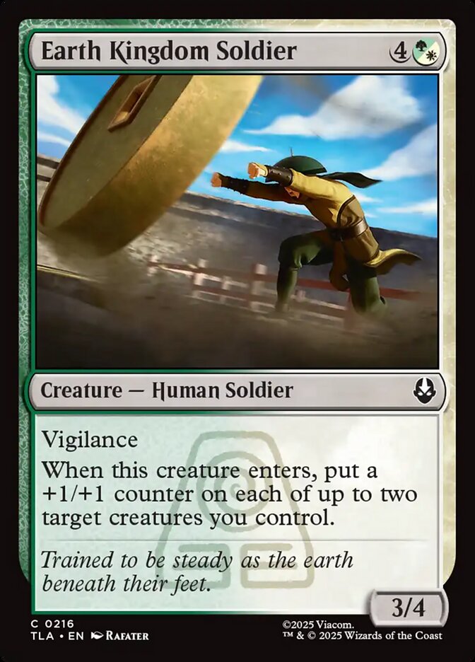 Earth Kingdom Soldier card front