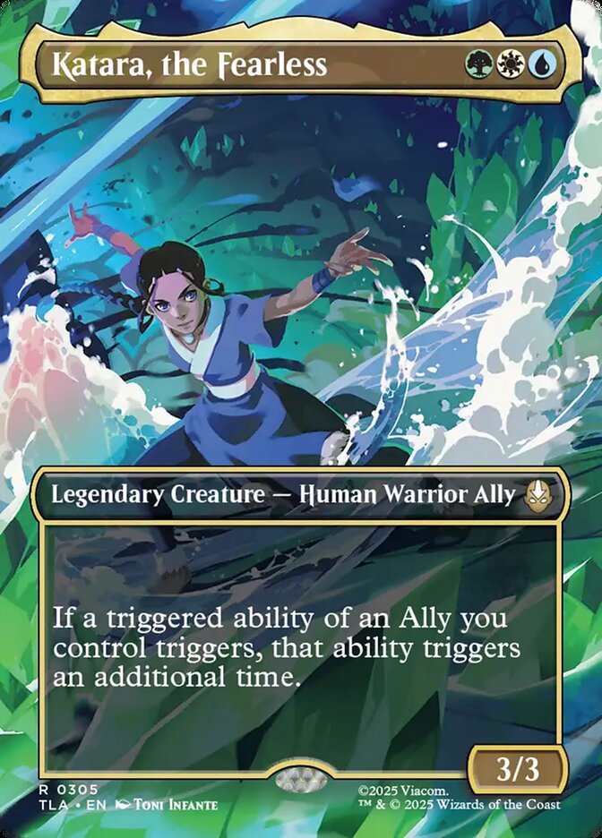 Katara, the Fearless card front