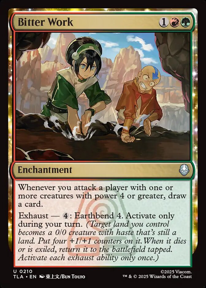 Bitter Work card front