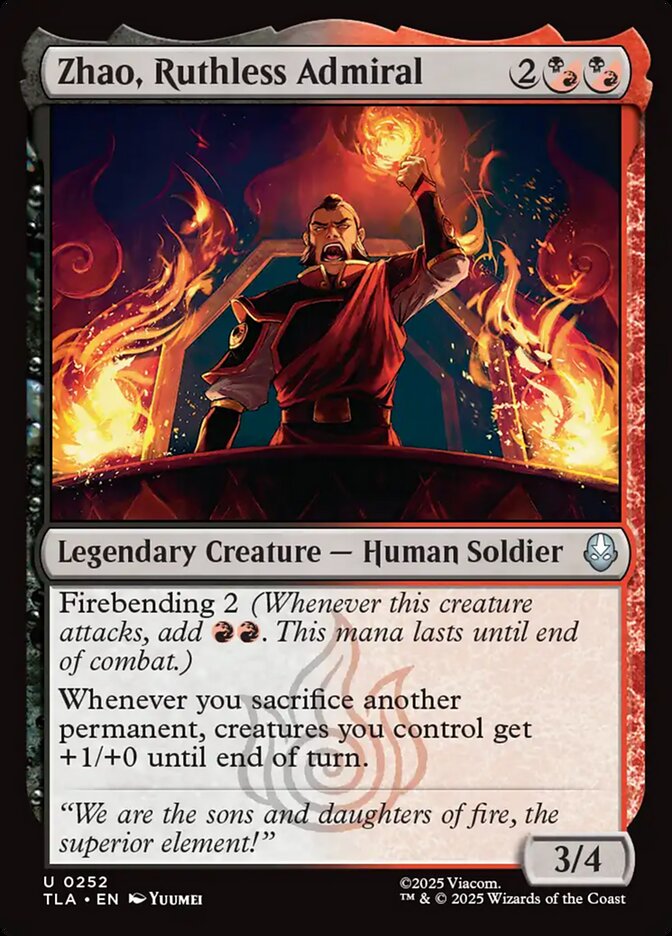 Zhao, Ruthless Admiral card front