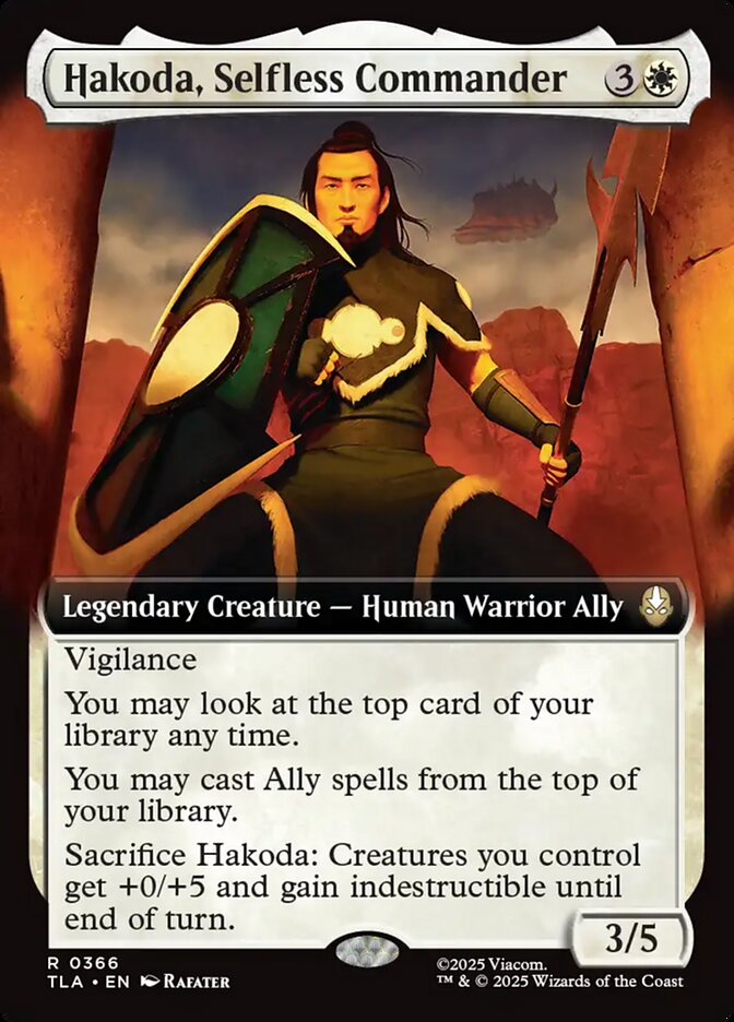 Hakoda, Selfless Commander card front
