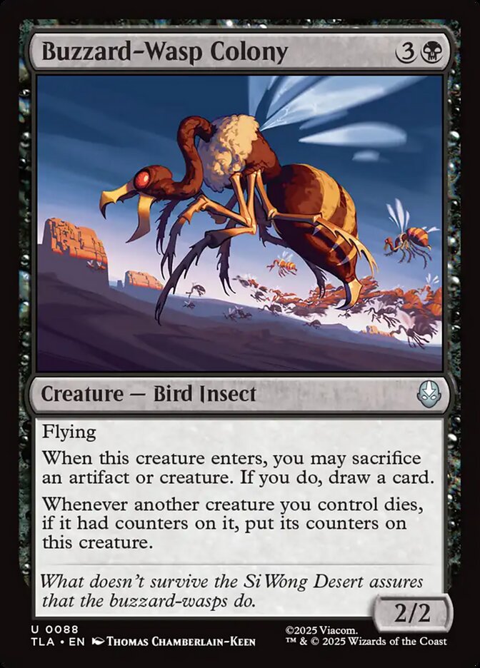 Buzzard-Wasp Colony card front