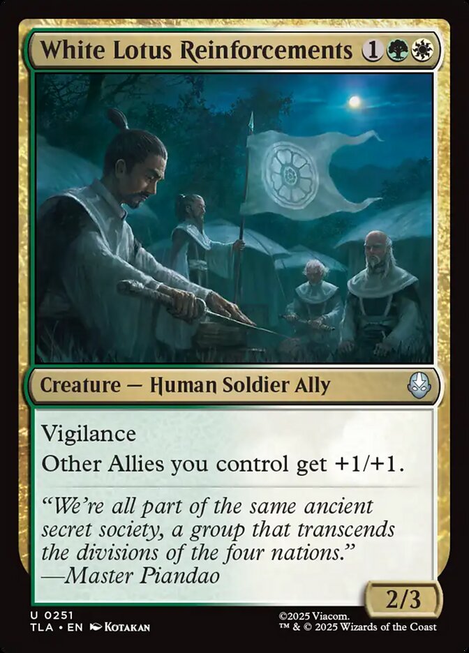 White Lotus Reinforcements card front