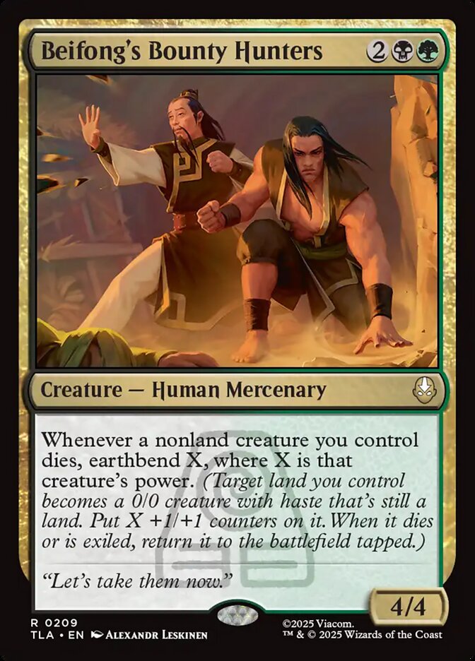 Beifong's Bounty Hunters card front