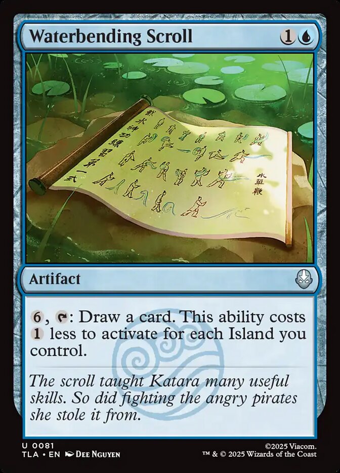 Waterbending Scroll card front
