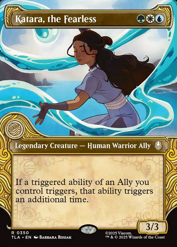 Katara, the Fearless card front