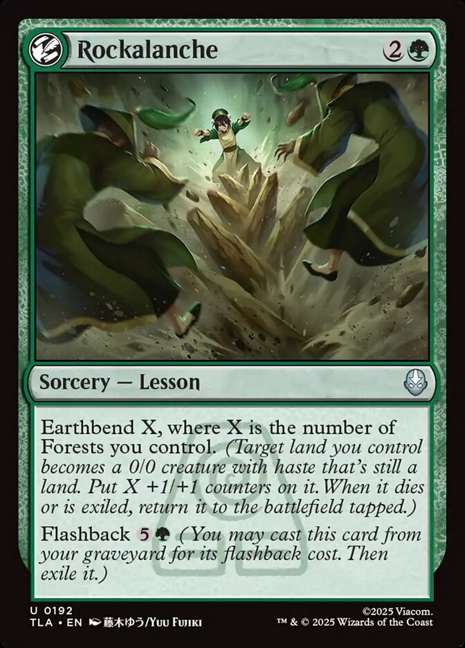 Rockalanche card front