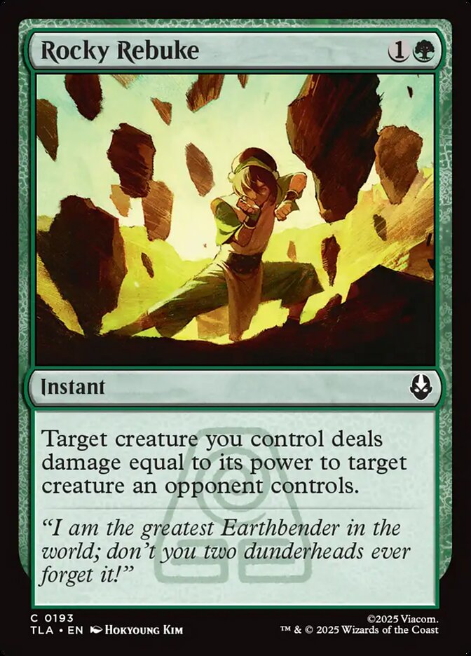 Rocky Rebuke card front