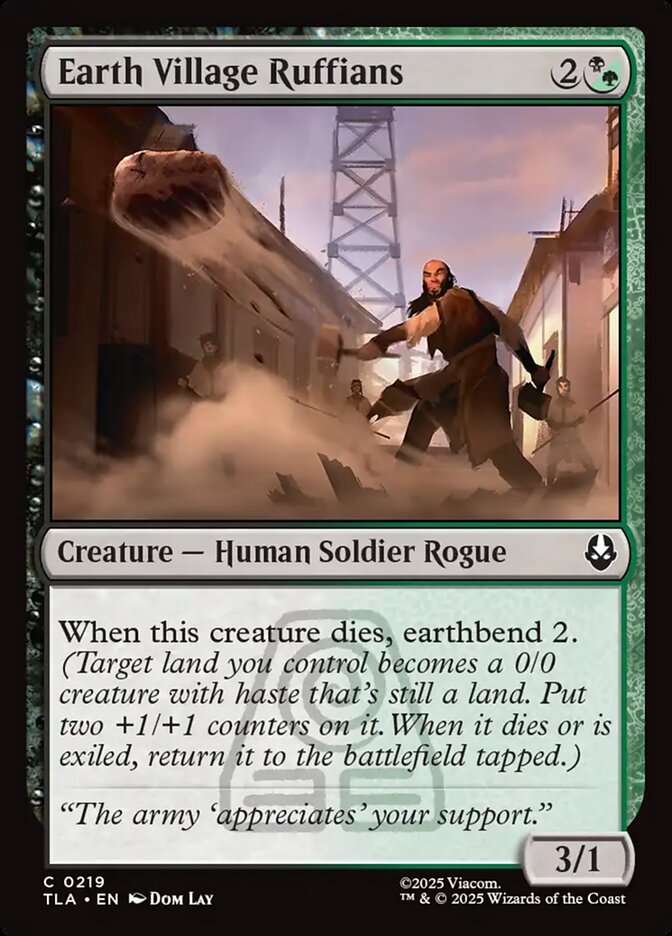 Earth Village Ruffians card front