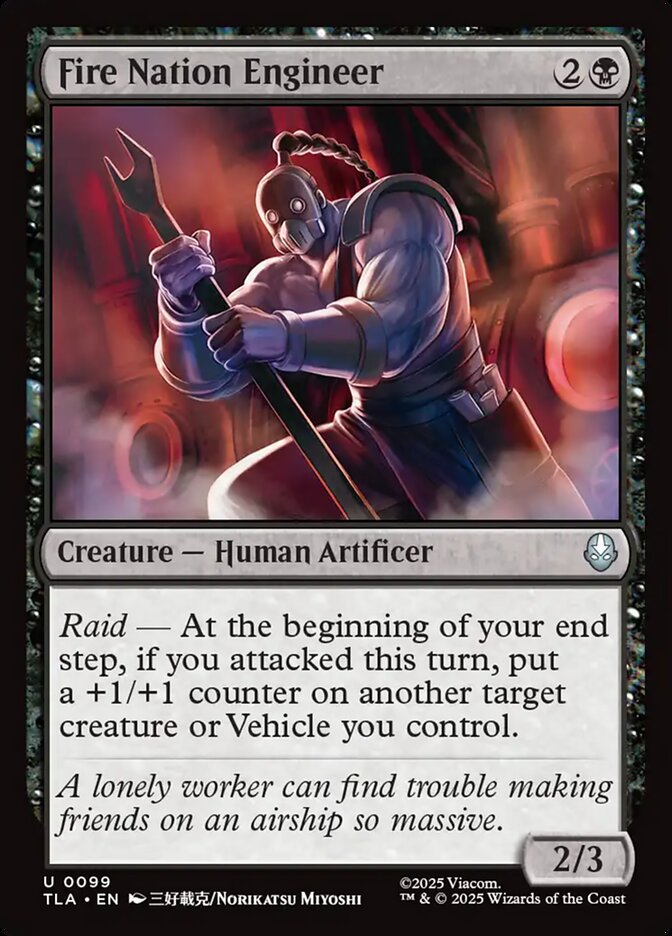 Fire Nation Engineer card front