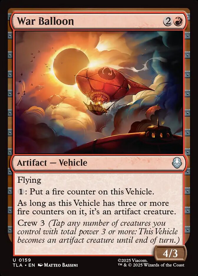 War Balloon card front
