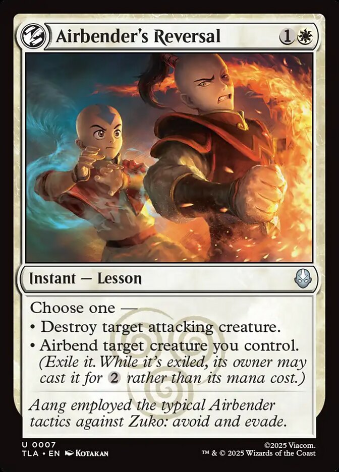 Airbender's Reversal card front