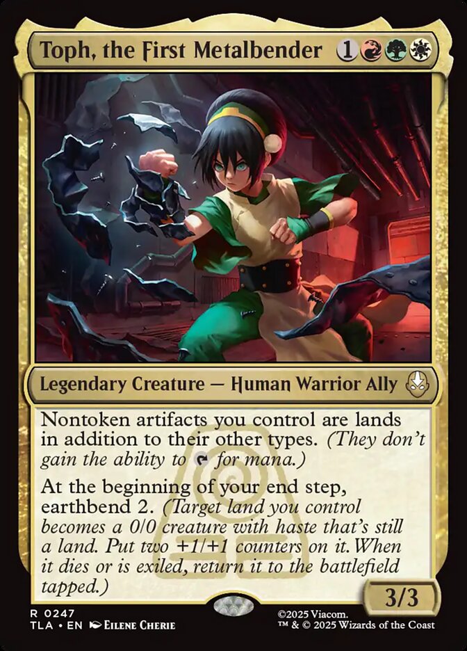 Toph, the First Metalbender card front