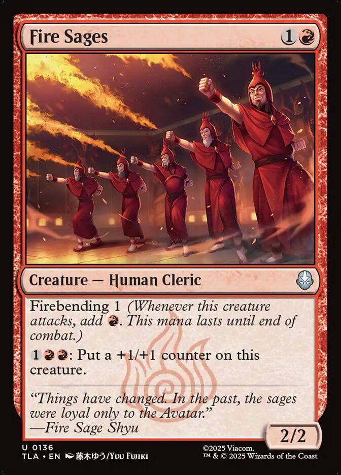 Fire Sages card front