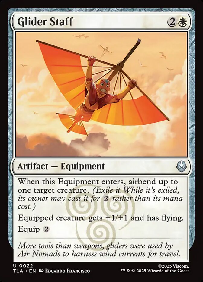 Glider Staff card front