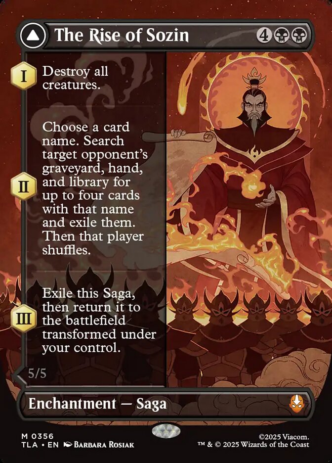 The Rise of Sozin card front