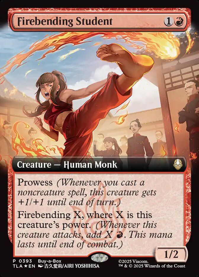 Firebending Student card front