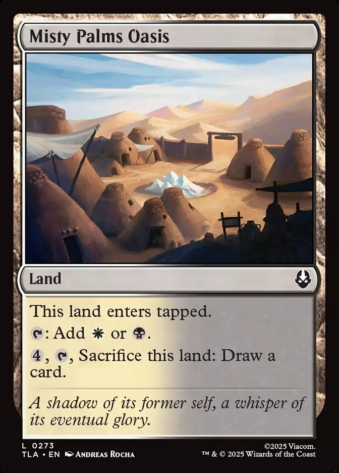 Misty Palms Oasis card front