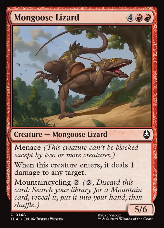 Mongoose Lizard card front