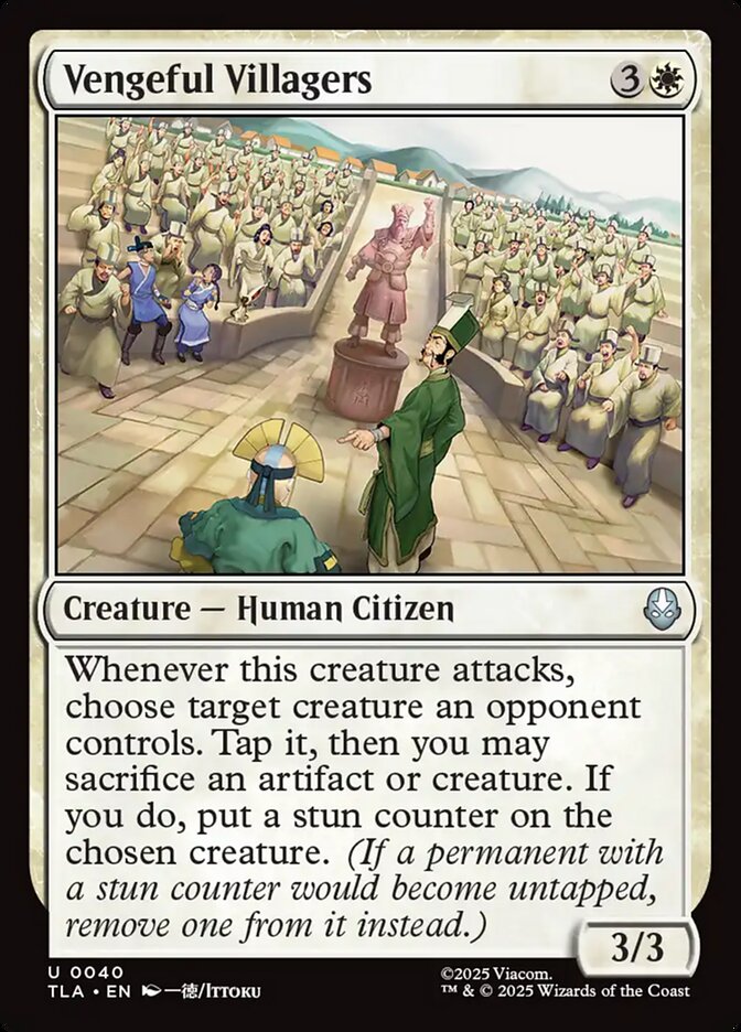 Vengeful Villagers card front