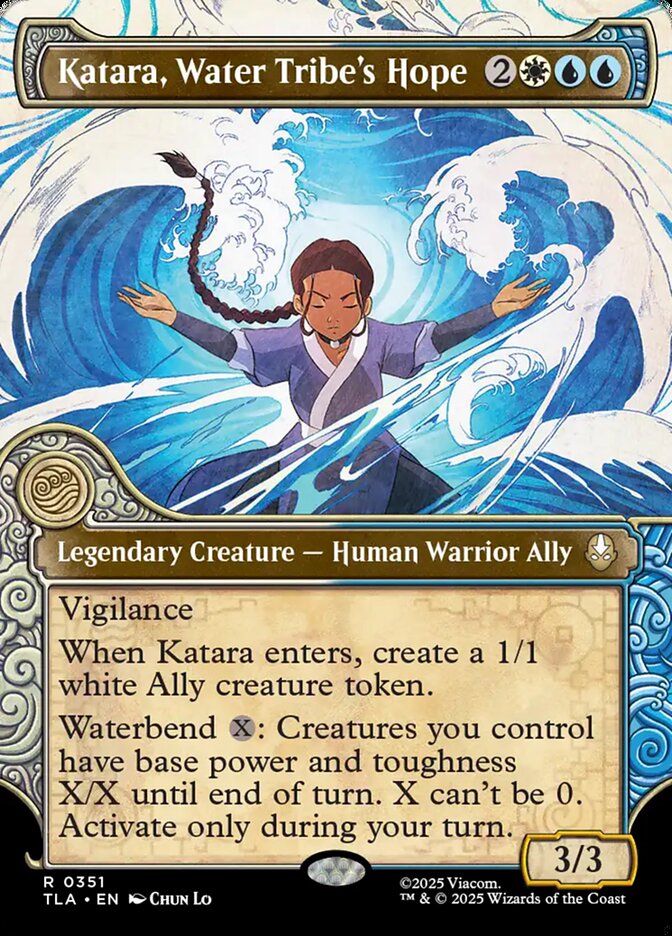 Katara, Water Tribe's Hope card front