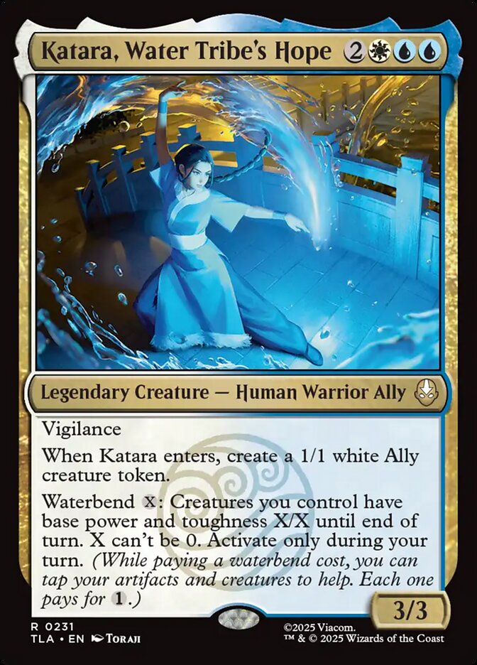 Katara, Water Tribe's Hope card front