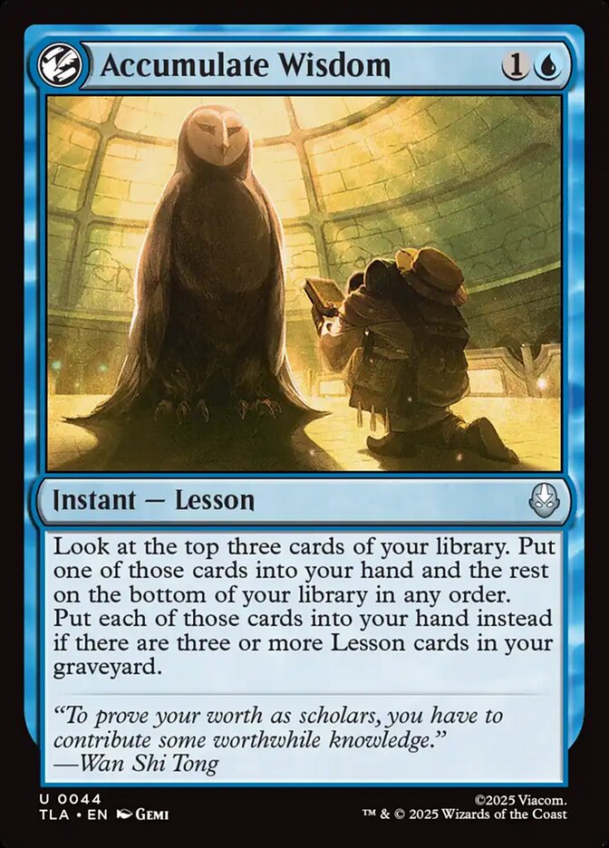 Accumulate Wisdom card front
