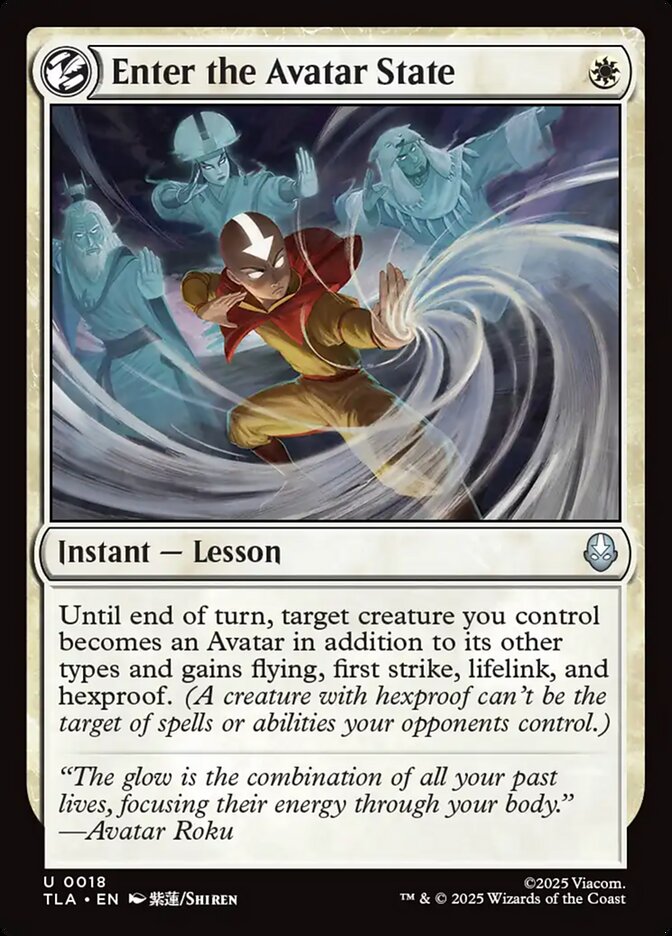 Enter the Avatar State card front