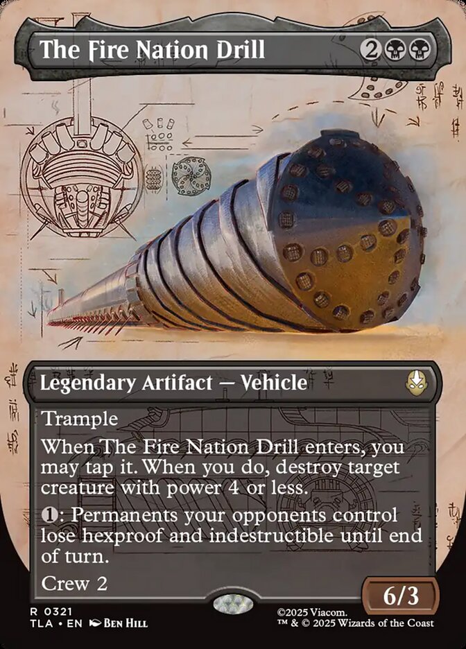The Fire Nation Drill card front