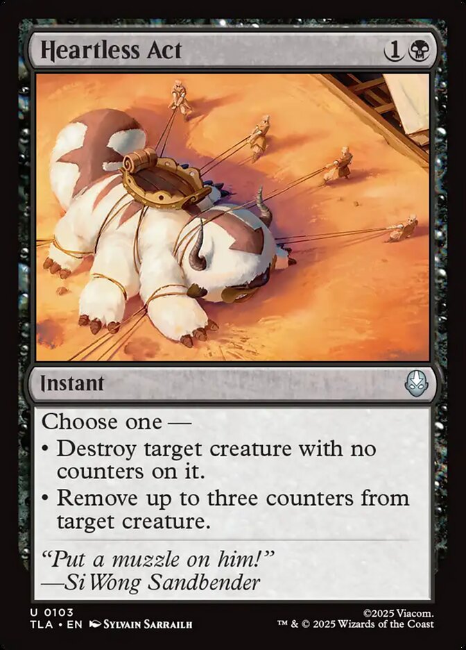 Heartless Act card front