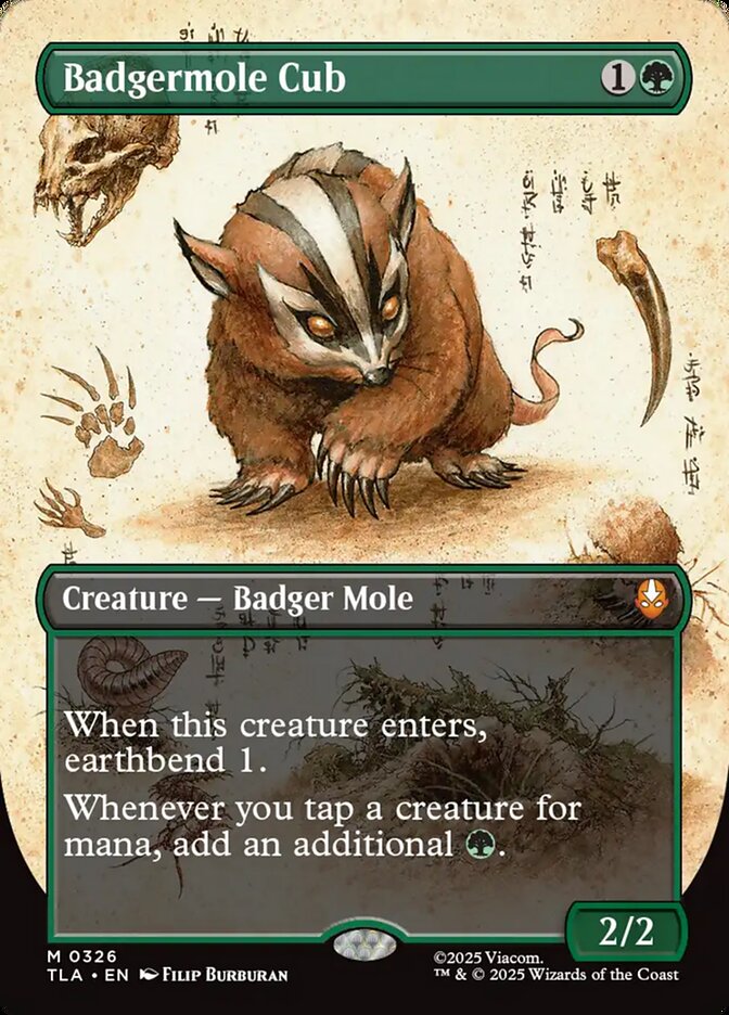 Badgermole Cub card front