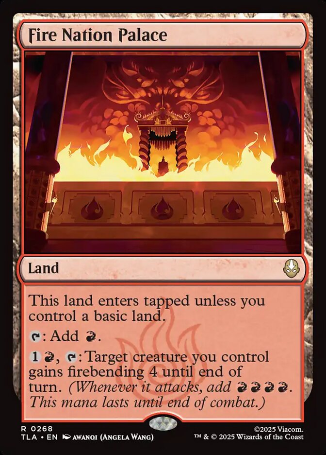 Fire Nation Palace card front