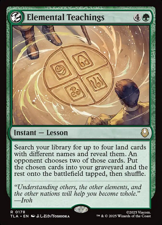 Elemental Teachings card front