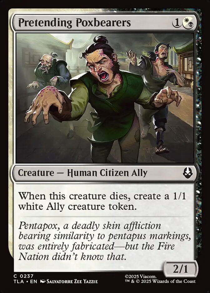 Pretending Poxbearers card front