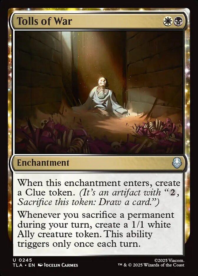 Tolls of War card front