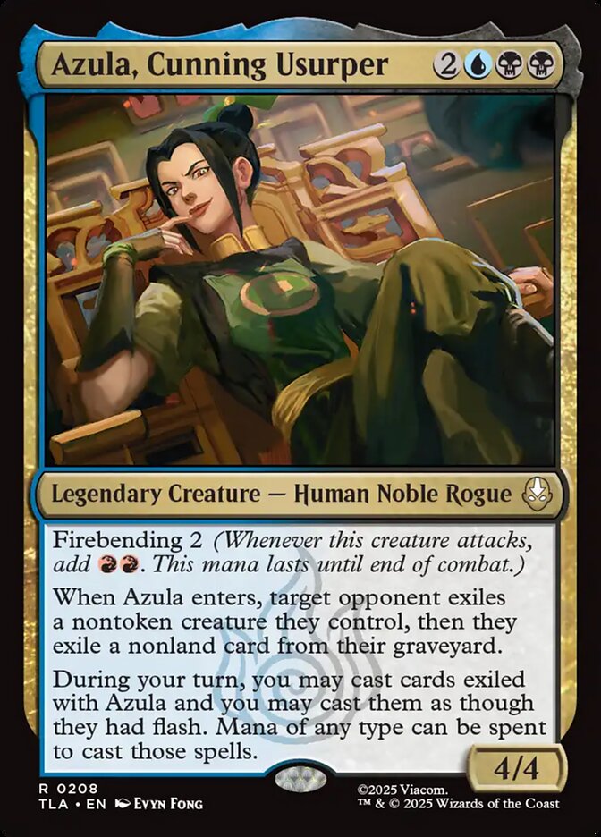Azula, Cunning Usurper card front