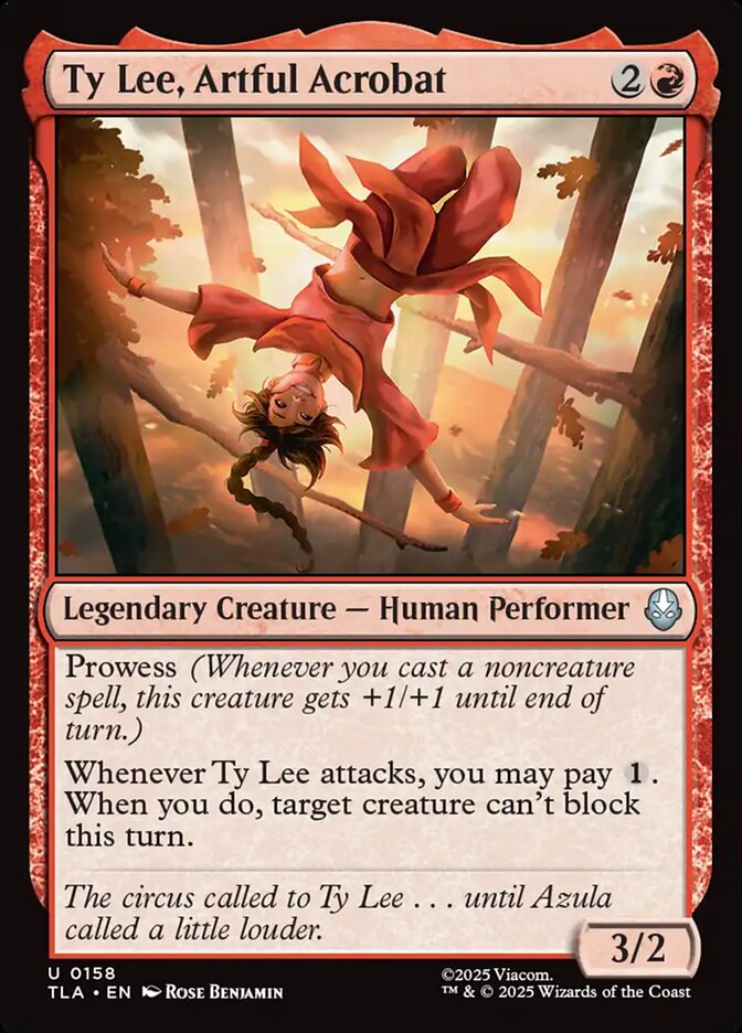 Ty Lee, Artful Acrobat card front