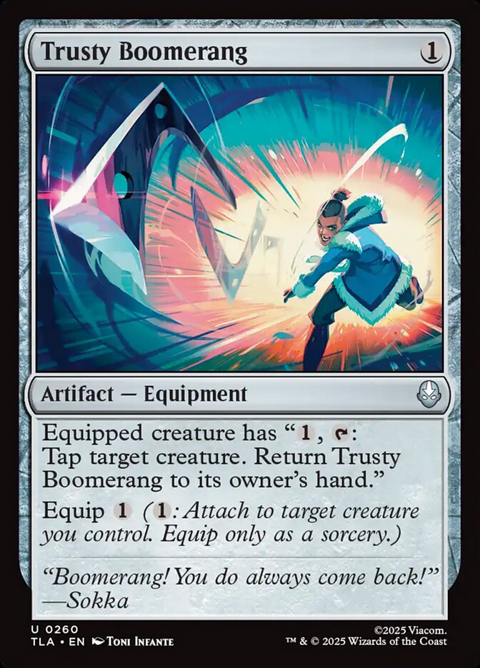 Trusty Boomerang card front