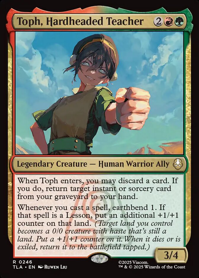 Toph, Hardheaded Teacher card front