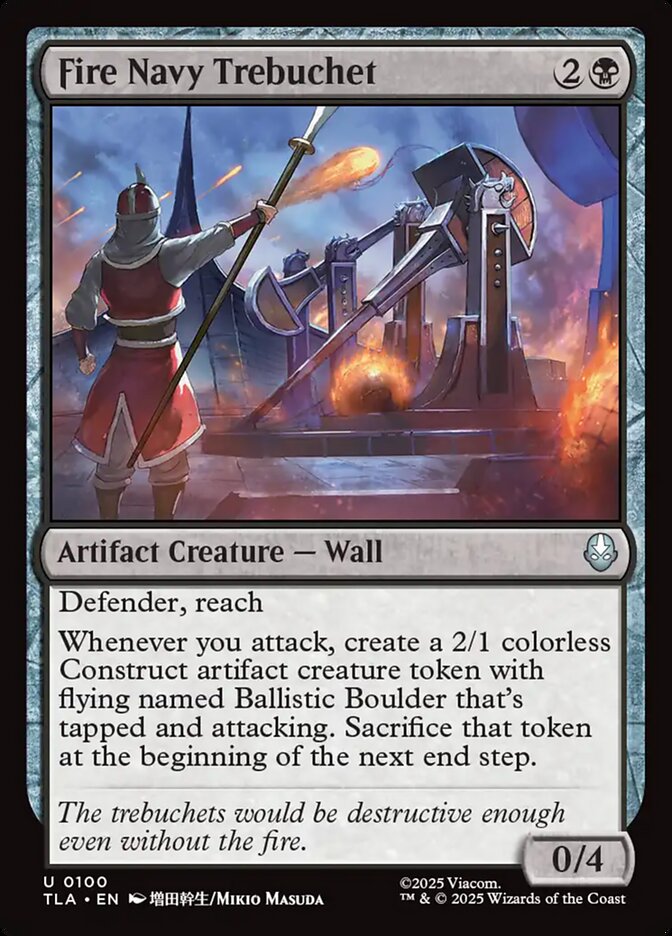 Fire Navy Trebuchet card front
