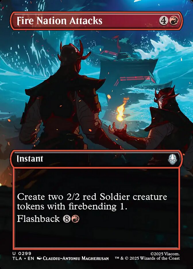 Fire Nation Attacks card front